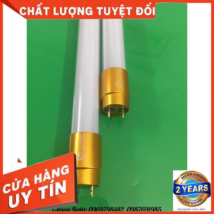 Bộ 2 Bóng Đèn Tuýp Led Thủy Tinh LHLed Tiết Kiệm Điện Năng 1m2 Công Suất 28w