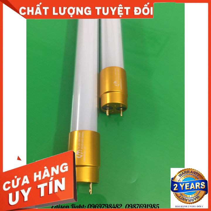 Bộ 2 Bóng Đèn Tuýp Led Thủy Tinh LHLed Tiết Kiệm Điện Năng 1m2 Công Suất 28w [ 2 Bóng 1m2 28w ]