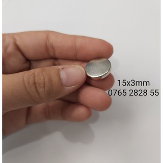 Nam châm viên nhỏ 15x3mm (đường kính 15mm, dày 3mm)