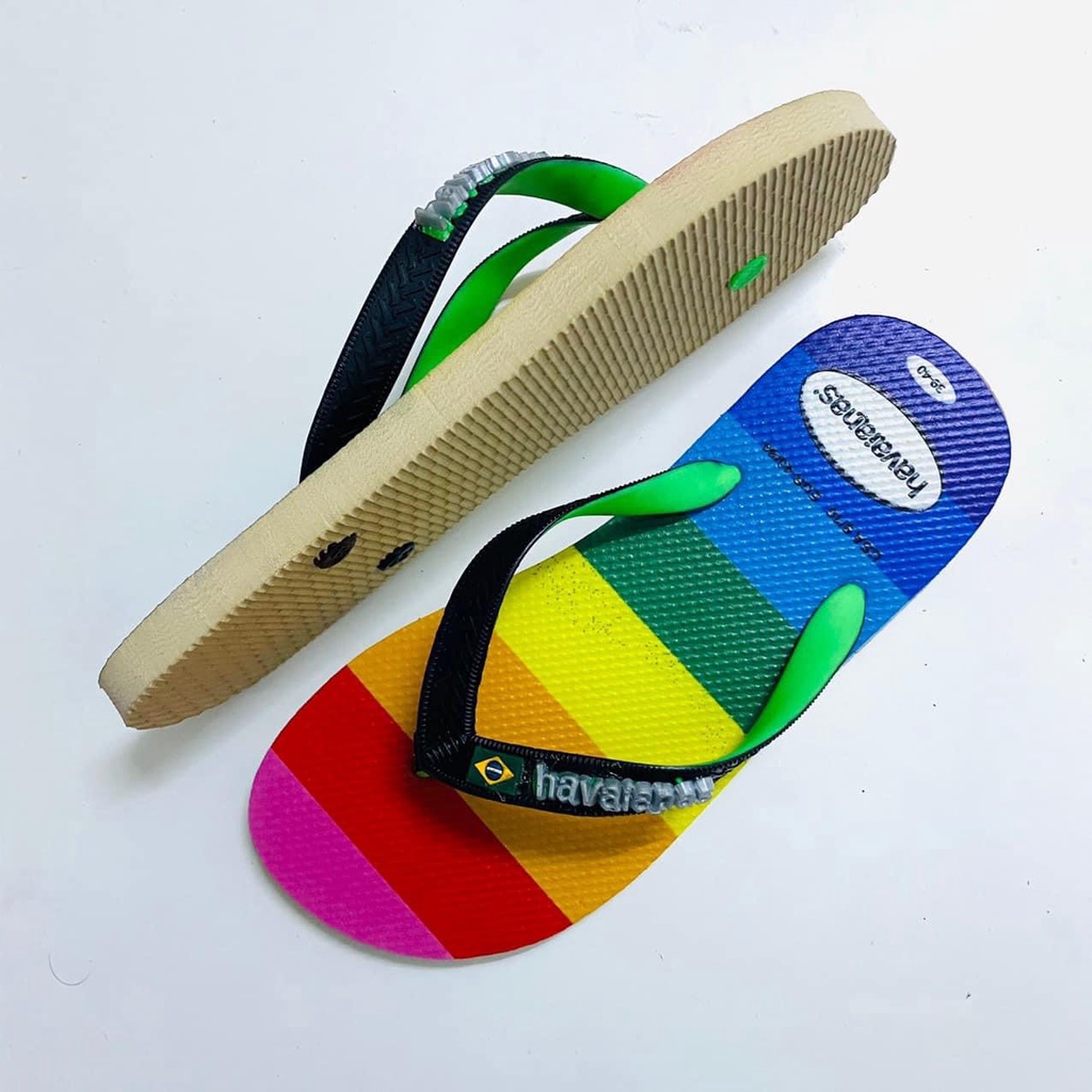 Dép kẹp xỏ ngón, dép tông nữ Havaianas 2 tầng gia công hàng handmade siêu bền đẹp b8