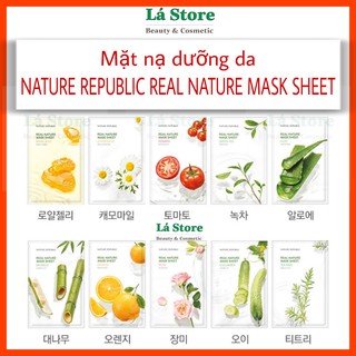Mới - mặt nạ dưỡng da Natuuure Republic Real Nuuture Mask Sheet - Lá Store