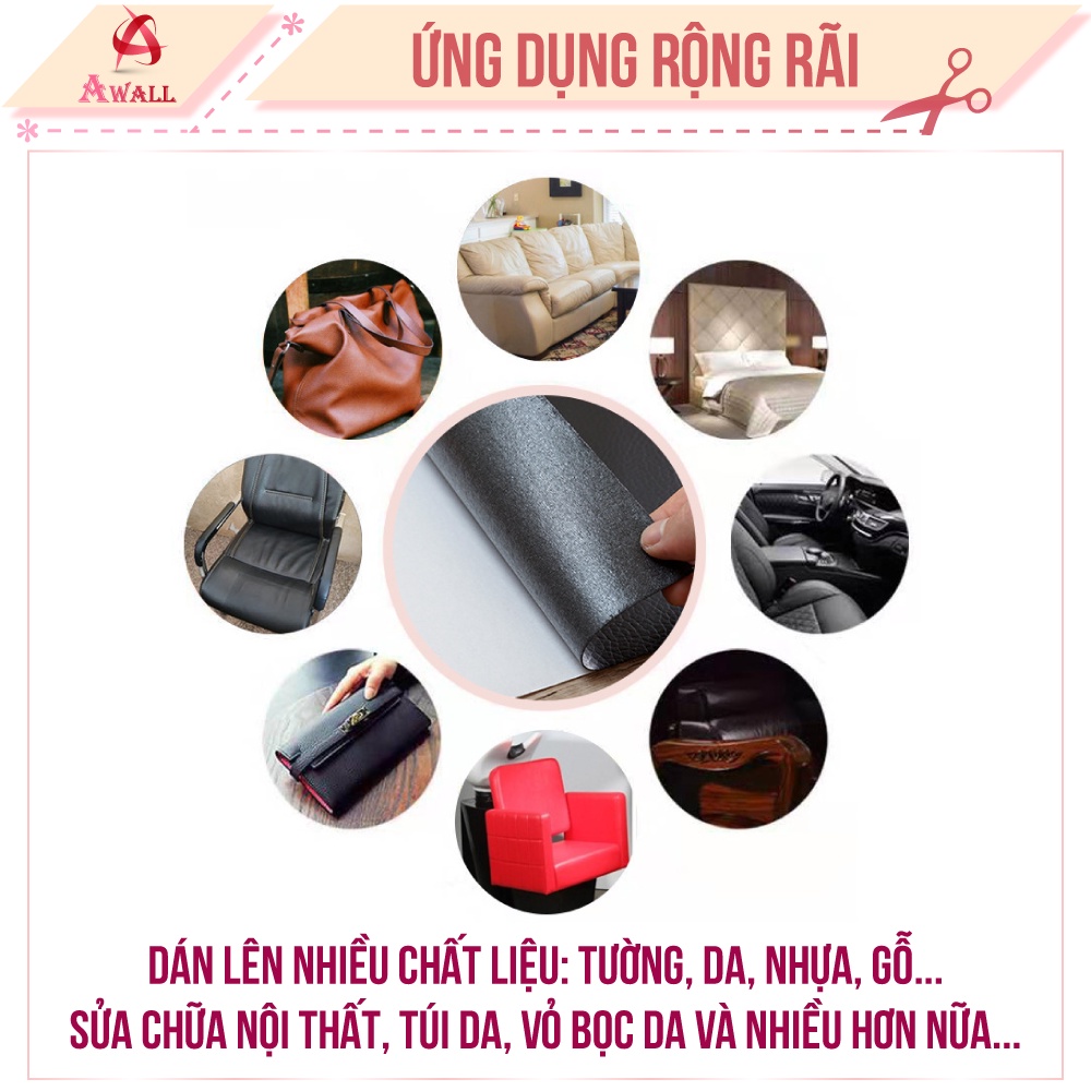 Miếng dán vải da PU tự dính sửa chữa ghế sofa cỡ lớn đồ da cao cấp nhiều màu đẹp | BigBuy360 - bigbuy360.vn