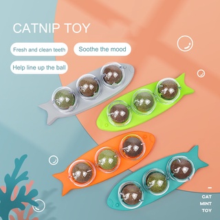 Bóng catnip đồ chơi thiết kế 3 trong 1 dành cho mèo thumbnail