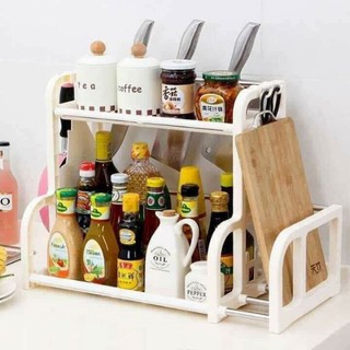 Kệ gia vị chữ H có khay để thớt