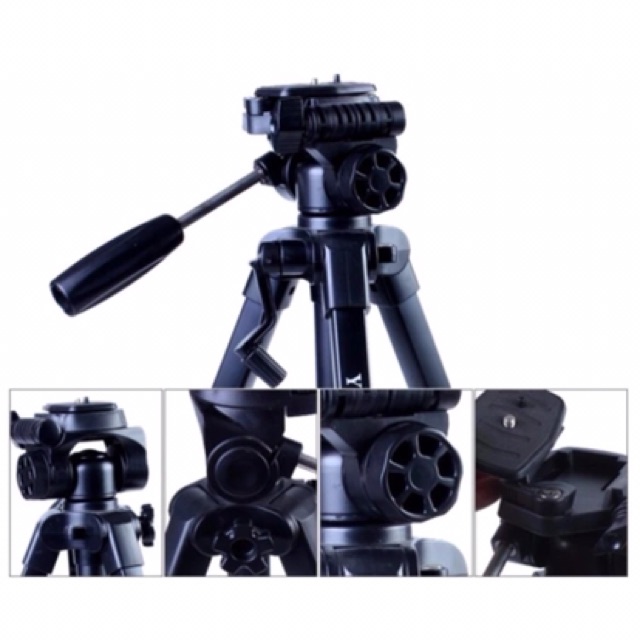 Chân Máy Ảnh 🍀 Tripod YUNTENG VCT-668 cho DSLR, máy quay, điện thoại