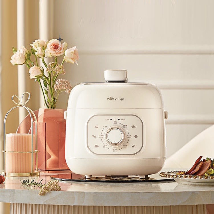 Nồi áp suất điện mini đa năng cho 1-2 người BEAR dung tích 2L bảo hành 12 tháng