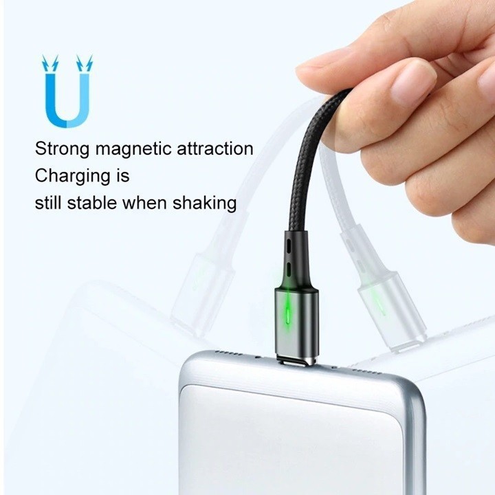 Cáp Sạc, Truyền Dữ Liệu Hít Nam Châm Elough Estar 2in1 Lightning, MicroUSB Hỗ Trợ Sạc Nhanh QC 3.0 Chính Hãng