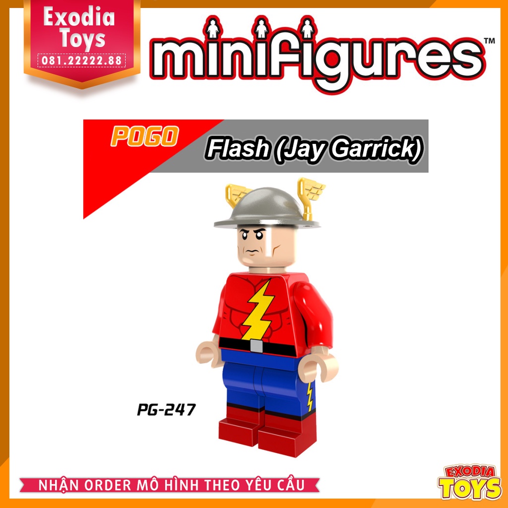 Xếp hình minifigure nhân vật siêu anh hùng vũ trụ Marvel/DC Comics - Đồ Chơi Lắp Ghép Sáng Tạo - POGO PG8063