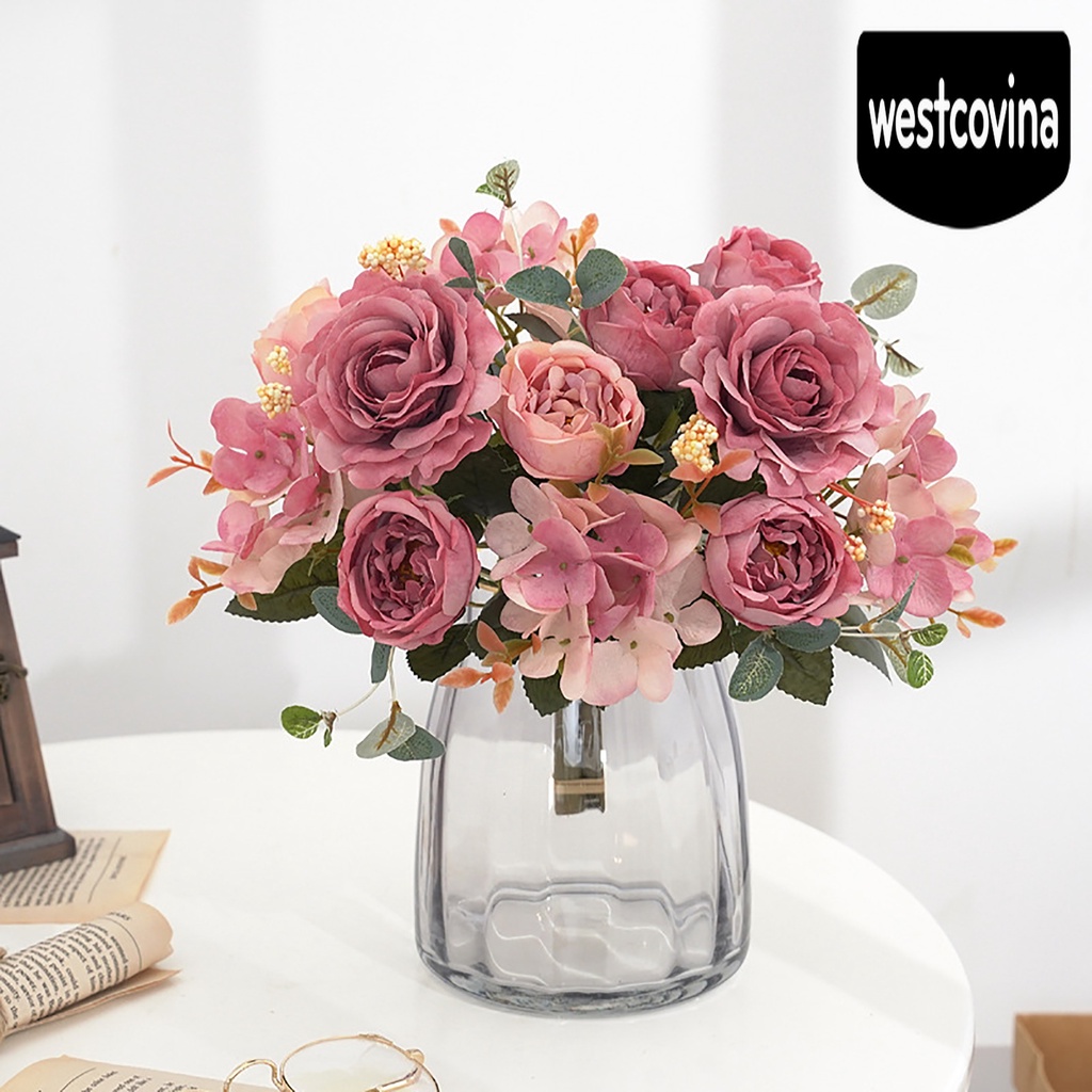 [Hot]☀ 1 Bó Hoa Cẩm Tú Cầu Giả Để Trang Trí