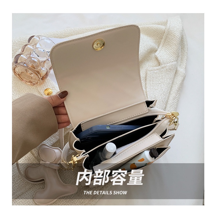 Túi xách nữ đeo chéo thời trang nhiều ngăn hàng Quảng Châu kèm móc khóa cao cấp  3N- 61717