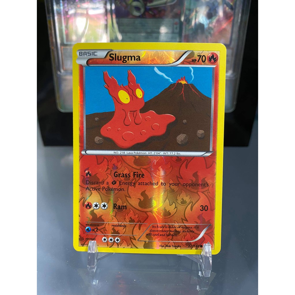 [ Dưa Hấu Yugioh ] Lá bài thẻ bài Pokemon Slugma