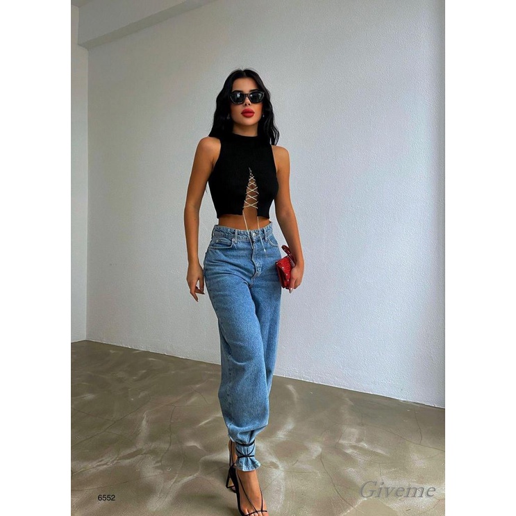 Áo Croptop Sát Nách Màu Sắc Trơn Thiết Kế Khoét Lỗ Quyến Rũ