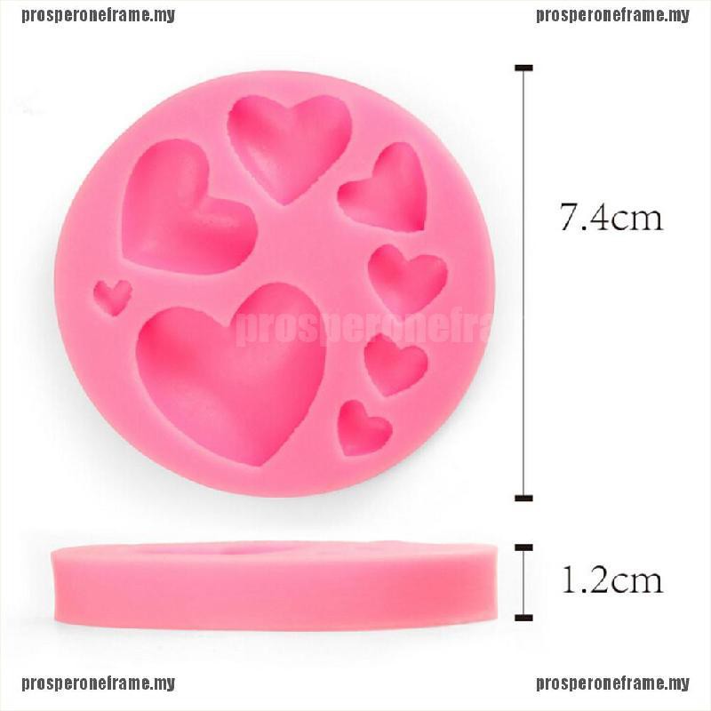 Khuôn Làm Bánh Chất Liệu Silicone Tự Làm Hình Trái Tim 3d