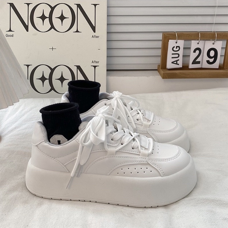 GIÀY SNEAKER S11 ĐẾ BÁNH MÌ 4CM PHONG CÁCH HÀN QUỐCW