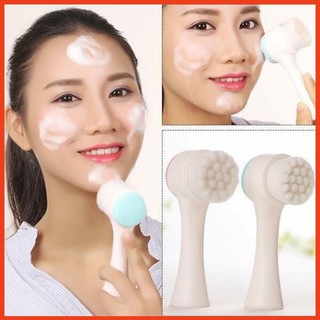 Giá tốt - dụng cụ rửa mặt massage 2 đầu