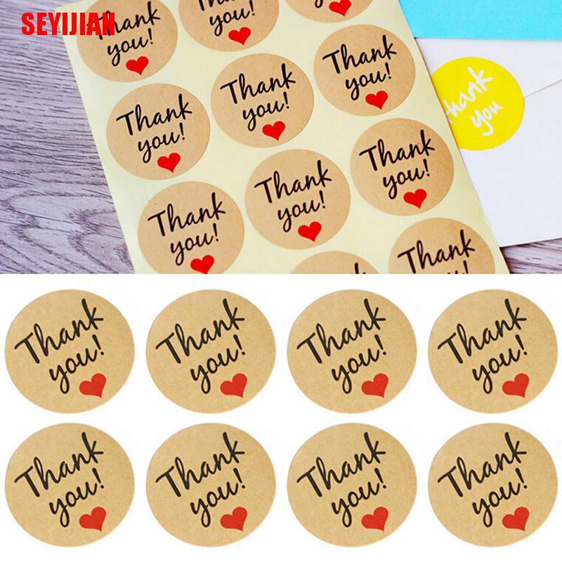 Bộ 60 Miếng Dán Trang Trí Bánh Chữ Thank You Xinh Xắn