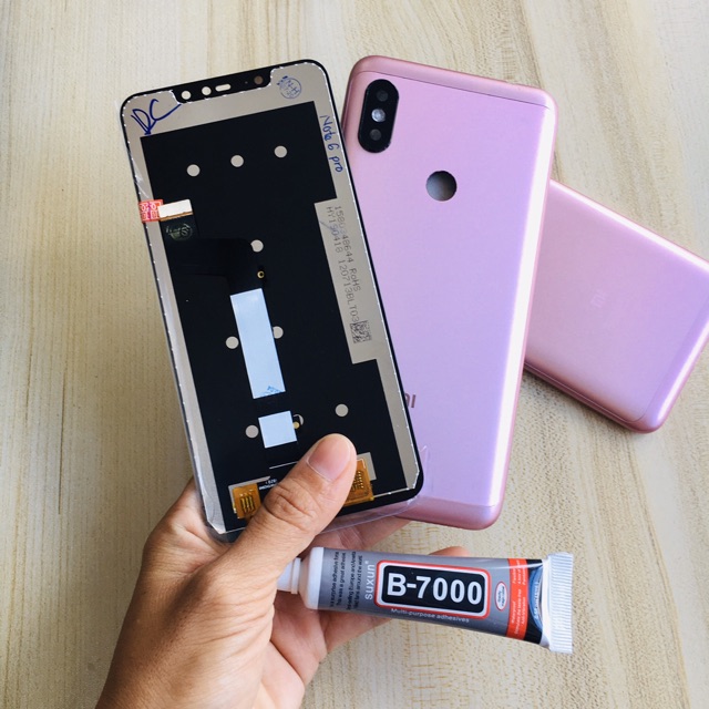 Combo Bộ Vỏ Sườn + Màn Hình Xiaomi Redmi Note 6 / Note 6 Pro Zin Hàng Cao Cấp (Tặng tuýp keo)