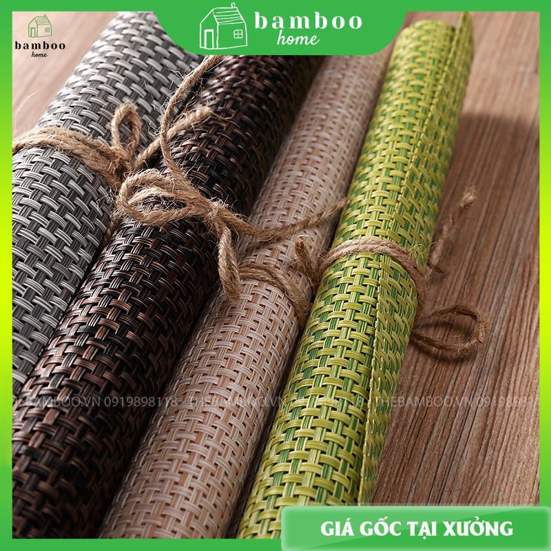 Tấm lót bàn ăn THE BAMBOO phong cách châu Âu miếng lót bàn ăn bảo vệ môi trường