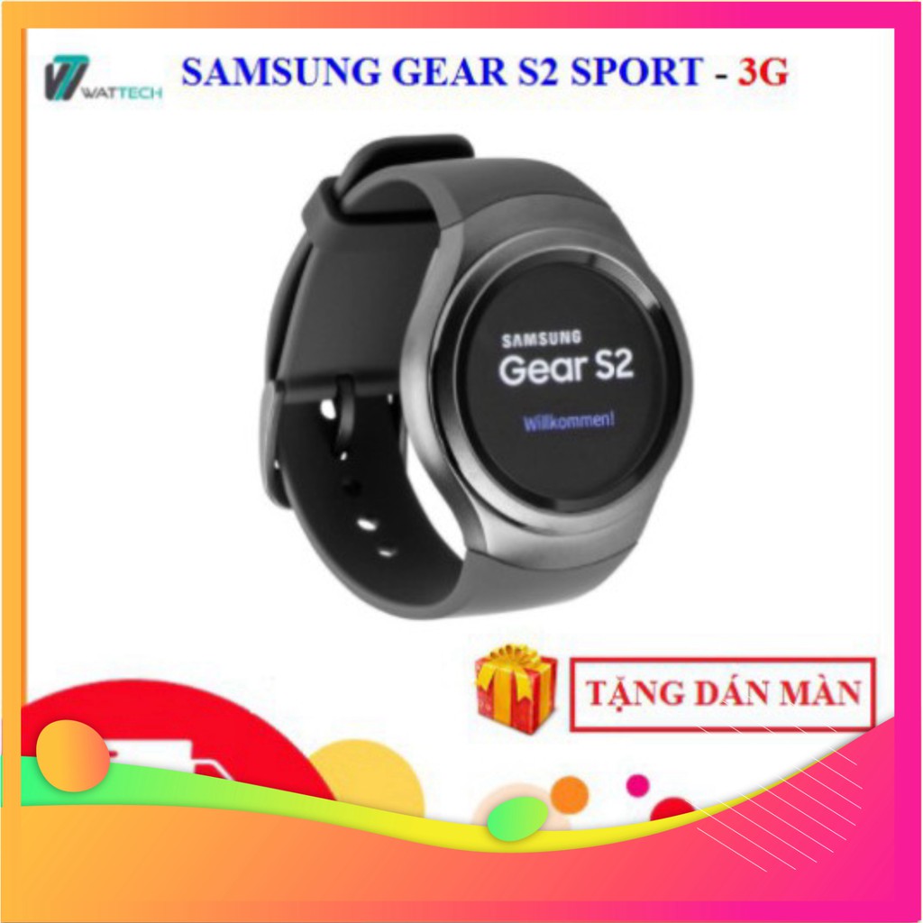 GIÁ ĐI SĂN Đồng Hồ Thông Minh Samsung Gear S2 Sport 3G_ (Bản Có Loa) $$$