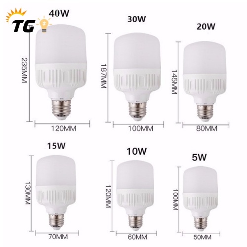 Bóng đèn Led trụ 5W-10W-15W-20W-30W-40W siêu sáng, tiết kiệm điện E27