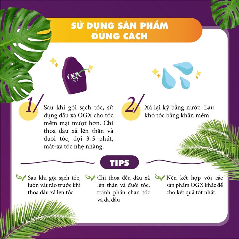 [NK Mỹ] Bộ Dầu Gội Xả Biotin Collagen Ogx 385ml Chính Hãng