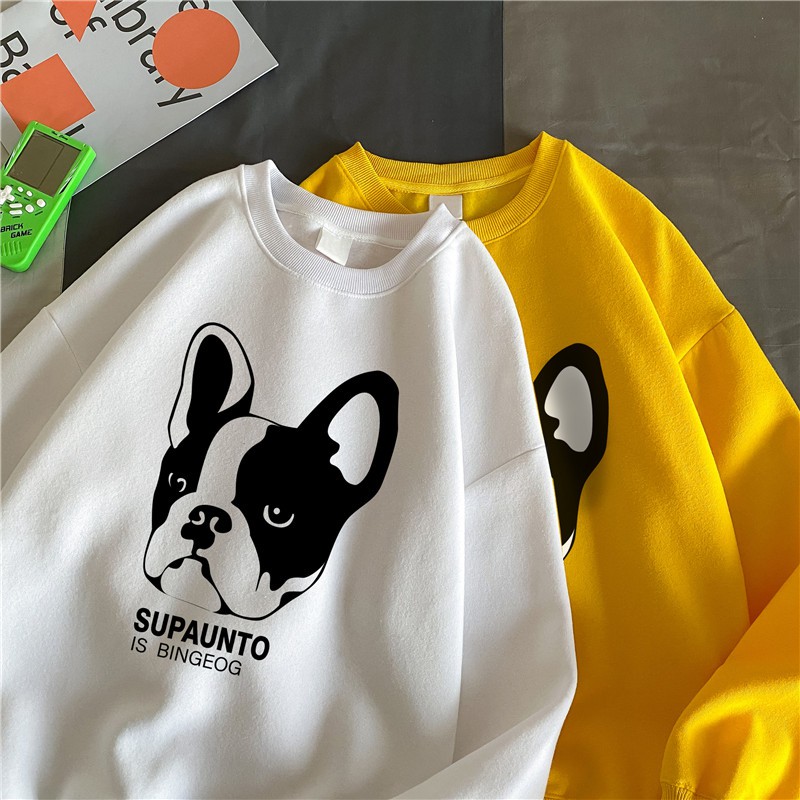 Áo Sweater BullDog đủ màu Unisex phong cách Hàn Quốc cá tính, Chất Nỉ Dày Dặn Ấm Áp mã HD97 - Quà tặng ngẫu nhiên | BigBuy360 - bigbuy360.vn