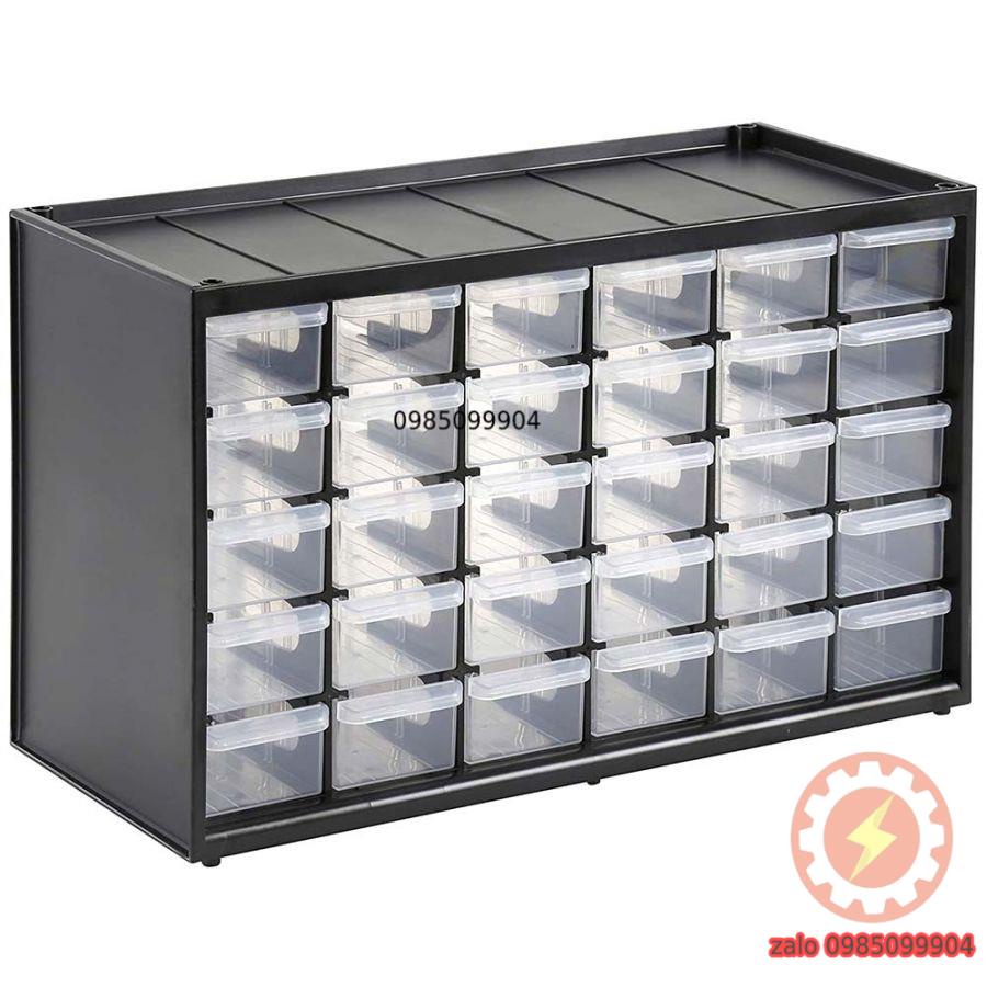 Tủ linh kiện 30 ngăn hộp đồ nghề Stanley 1-93-980 locker mini đựng dụng cụ cơ khí, điện tử, óc vít thông minh
