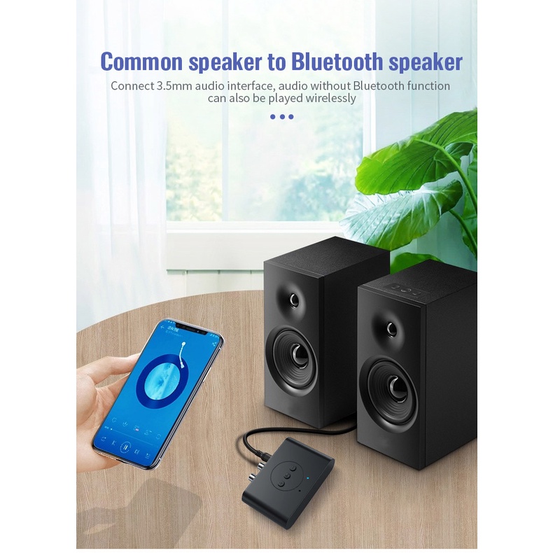 Bộ Thiết Bị Thu Bluetooth B21 Tích Hợp NFC Cho Loa Và Amply Hỗ Trợ Cổng 3.5mm, AV, USB