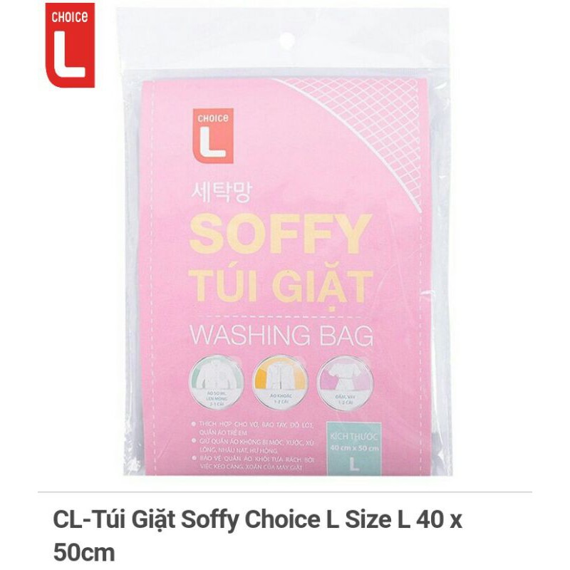 CL-Túi Giặt Soffy Choice L Size XXL 60 x70cm/XL 50x55cm/L 40x50cm