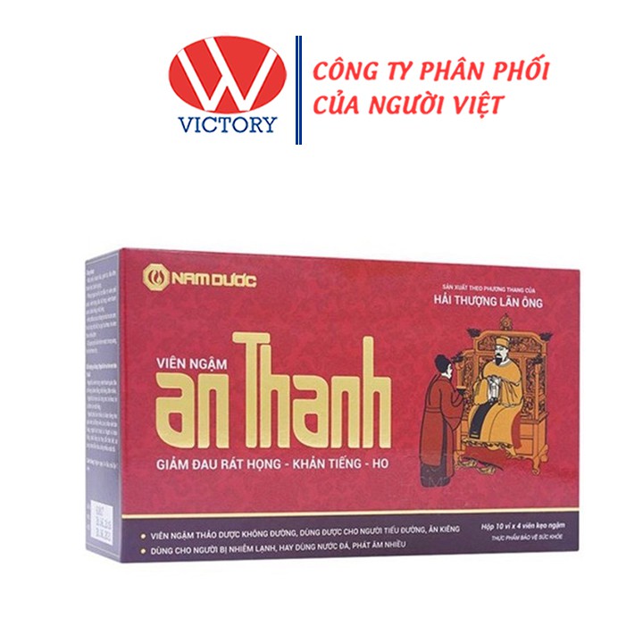 Viên Ngậm An Thanh Hộp 40 Viên - Victory Pharmacy