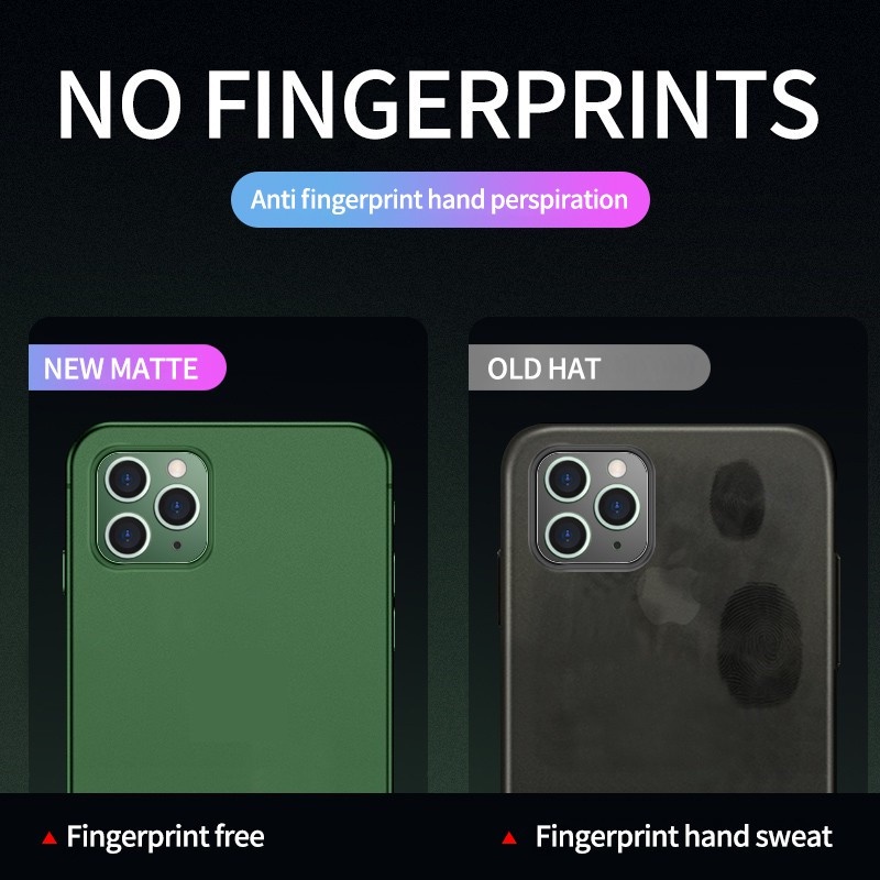 Ốp Điện Thoại Nhựa Cứng Siêu Mỏng 0.2mm Cho Iphone 11 Pro X Xr Xs Max Iphone Se 2 6 6s 7 8 Plus Iphone11