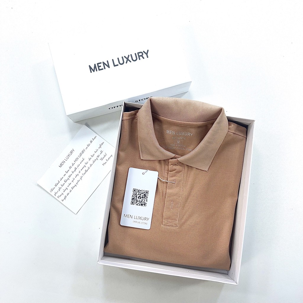 Áo thun Polo nam cổ bẻ MEN LUXURY vải cá sấu Cotton xuất xịn, Áo Polo trơn chuẩn form,sang trọng-lịch lãm | BigBuy360 - bigbuy360.vn