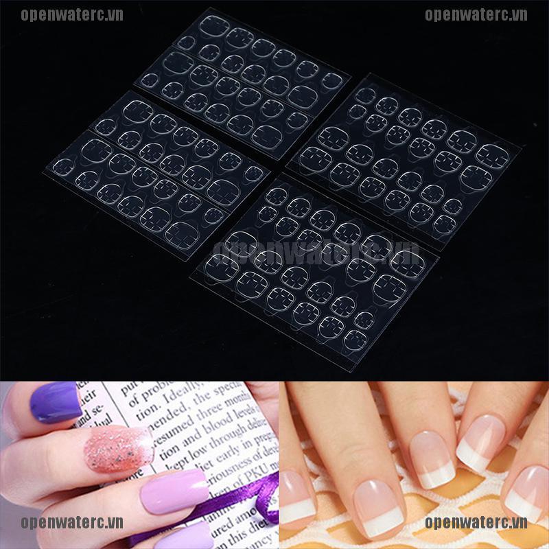 Bộ 240 Miếng Dán Móng Tay Giả Hai Mặt Bằng Acrylic DIY