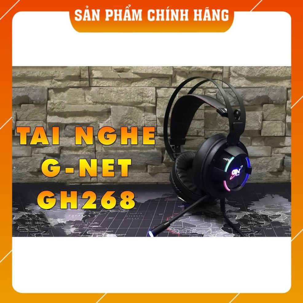 [SẴN HÀNG] Tai Nghe Chơi Game GNet GH268 - Led RGB - Âm Thanh 7.1 Cổng USB  - BH 12 Tháng chính hãng [LỖI 1 ĐỔI 1] | BigBuy360 - bigbuy360.vn