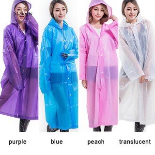 Áo mưa dài tay chất liệu nhựa màu trong suốt