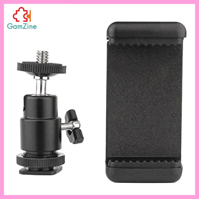Giá Đỡ Kẹp Điện Thoại + Ngàm Gắn Đầu Bi Cho Máy Ảnh Nikon DSLR lzdxwcke2