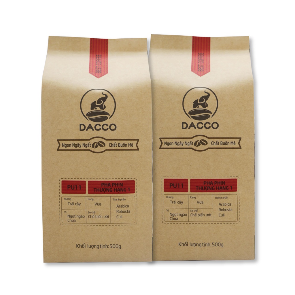 Cà phê pha phin Thượng Hạng 1kg - Cà phê nguyên chất Dacco