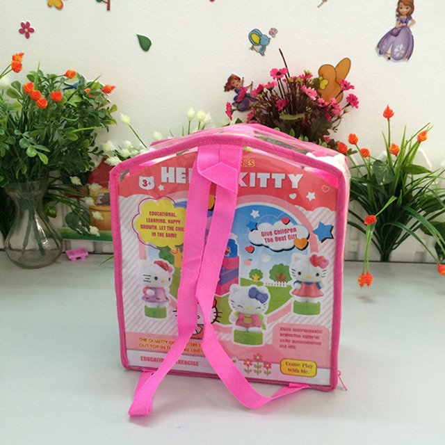 Bộ đồ chơi Xếp hình khối Hello Kitty cho bé - Đồ chơi trí tuệ