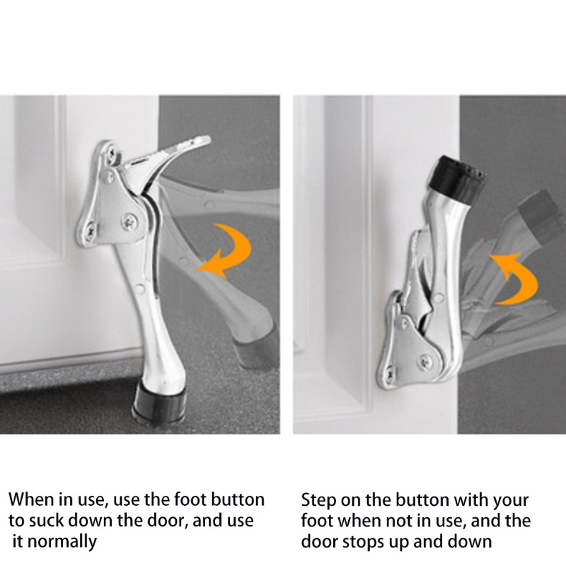 Dụng Cụ Chặn Cửa Chất Liệu Hợp Kim Kẽm Dày Dặn