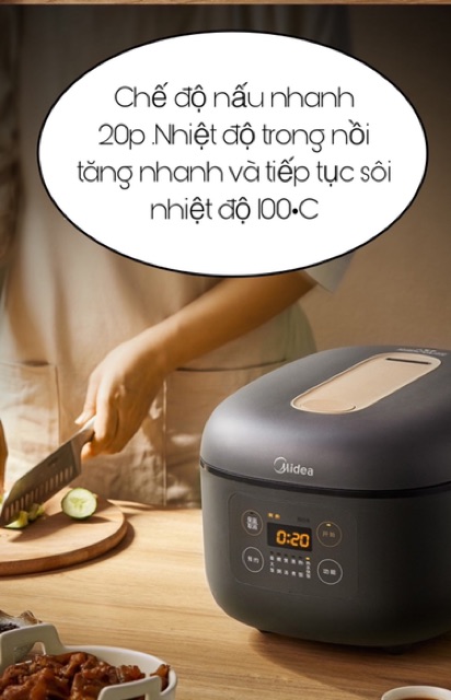 Nồi Cơm Điện Tử Thông Minh Chính Hãng Midea (Nội Địa TQ)