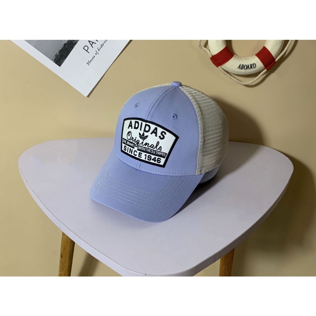 Mũ lưỡi trai lưới Adidas, nón lưỡi trai lưới vải kaki adidas, nón kết nam nữ phối lưới uzzlang phụ kiện thời trang Hàn.