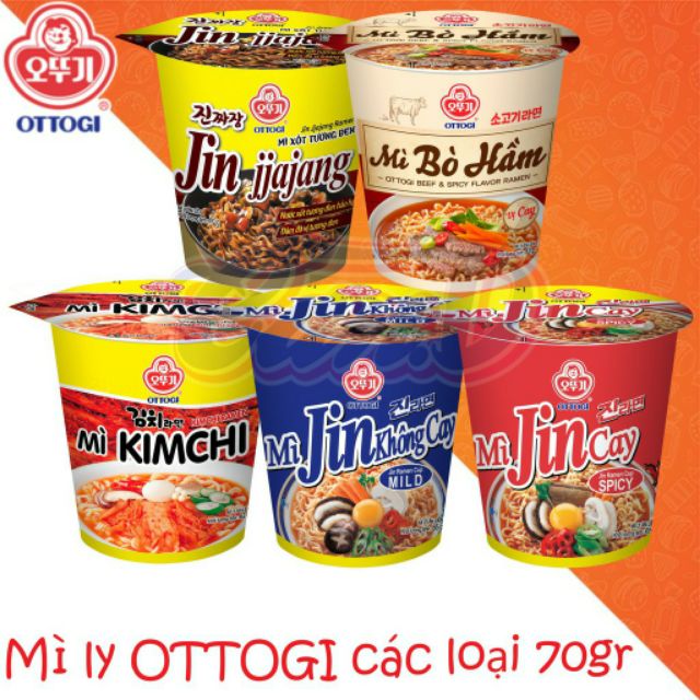 Mì ly kim chi OTTOGI 62g