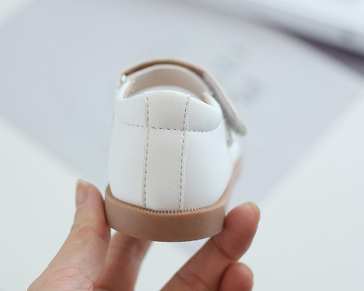 Giày Da Mềm Màu Trơn Phong Cách Hàn Quốc Cho Bé Gái 1-8 Tuổi
