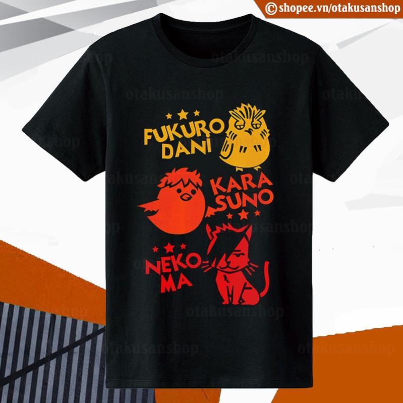 Áo thun Haikyuu! Vua Bóng Chuyền Collections (Black) ngắn tay ་