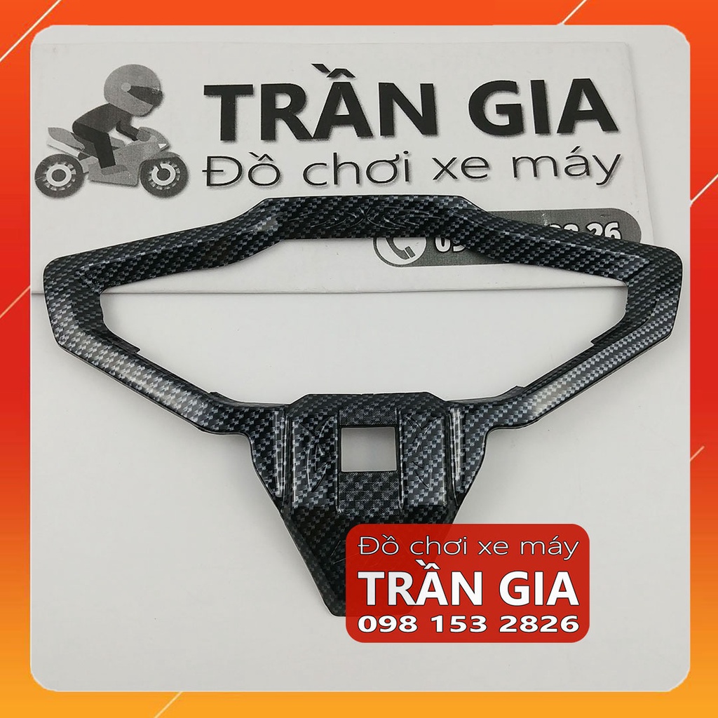 Ốp viền mặt đồng hồ xe AB năm 2023 2022 airblade 160 125 air blade 160cc 125cc xi inox cacbon carbon -phụ kiện trang trí