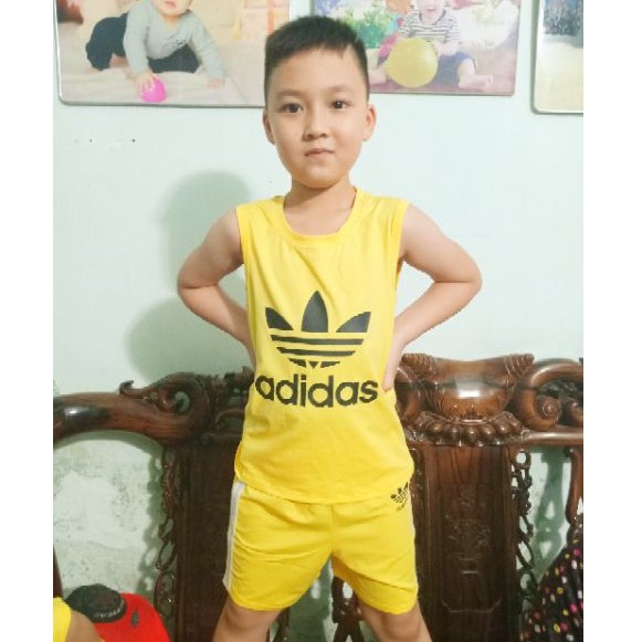 Bộ Quần Áo Ba Lỗ Thể Thao Bé Trai Size 2-7 Tuổi