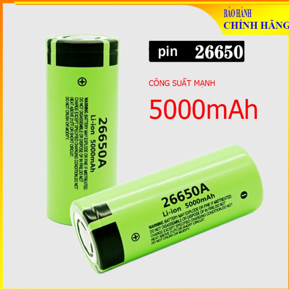 [Hàng xịn] Cell Pin Sạc Panasonic NCR26650A ( Pin 26650 ) Dung Lượng 5000mAh - Bảo đảm chất lượng