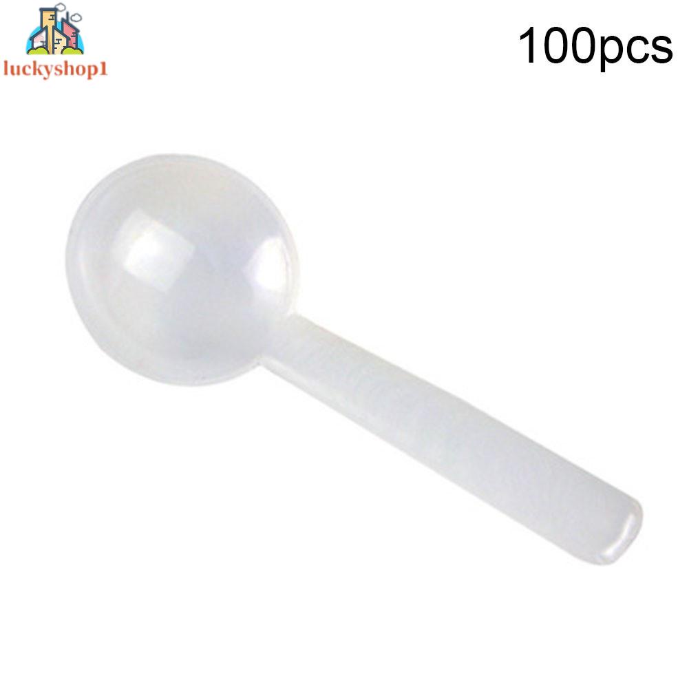 Bộ 100 Muỗng Nhựa Đo Lường 1g Màu Trắng #An#44635#D526c5