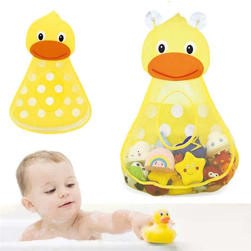 Túi Lưới Đựng Đồ Chơi Đa Năng Chống Nước Sức Chứa Lớn Họa Tiết Hoạt Hình Cho Bé