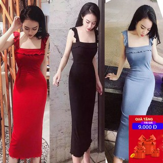 ĐẦM DỰ TIỆC ❄ FREESHIP ❄ ĐẦM BODY 2 DÂY CÁNH TIÊN THỜI TRANG XIXO CAO CẤP DAM0008